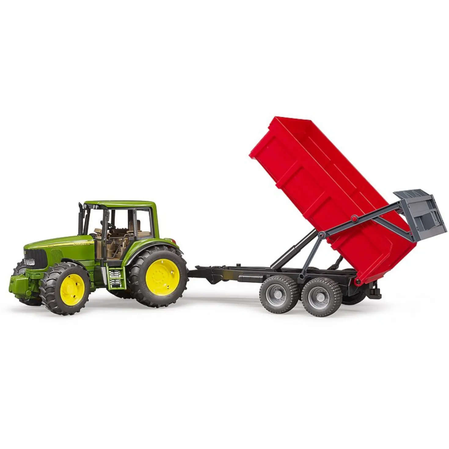 Bruder Tractor John Deere 6920 Met Aanhanger