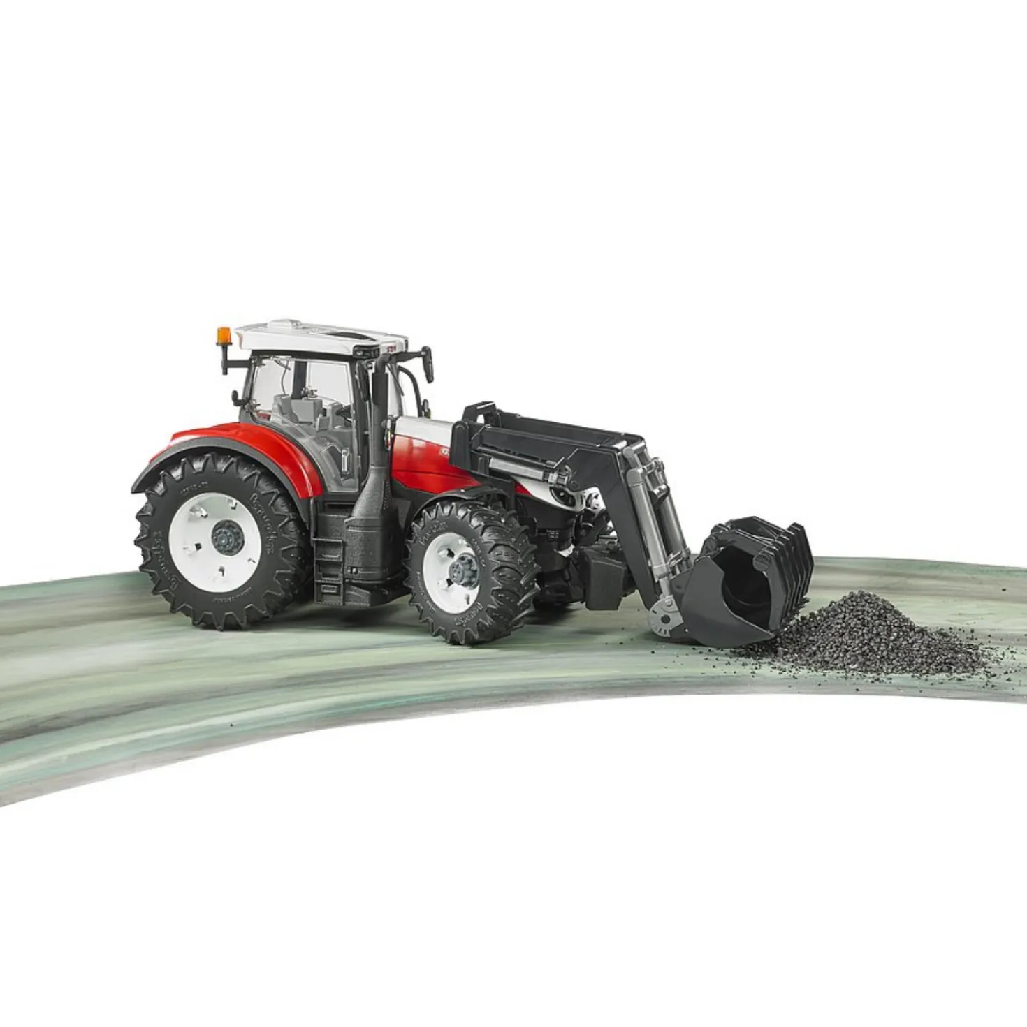 Bruder Tractor Steyr 630 Terrus CVT Met Frontlader