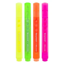 Bruynzeel markeerstiften neon 4 kleuren