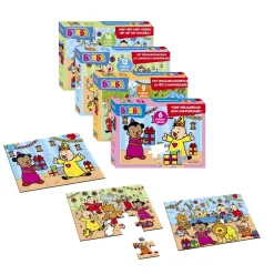 Bumba PUzzel 6 Stuks Fijne Verjaardag