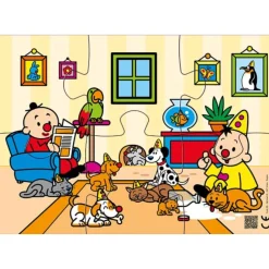 Bumba puzzel 6 st waf waf, miauw miauw