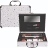 Casuelle Cosmeticakoffer Zilveren Strerren Medium