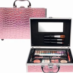Casuelle make up koffer alu roze