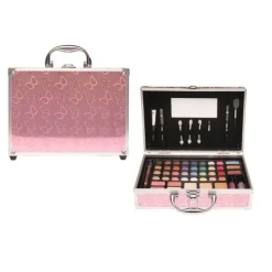 Casuelle Make Up Koffer Roze Met Vlinder Finish