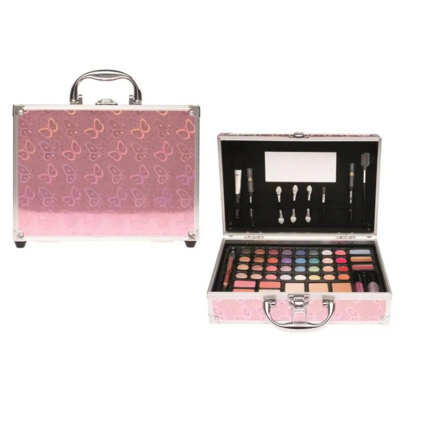 Casuelle Make Up Koffer Roze Met Vlinder Finish