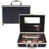 Casuelle make up koffer zwart/blauw glitter