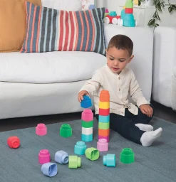 Clementoni baby clemmy regenboog blokken set 9 stuks
