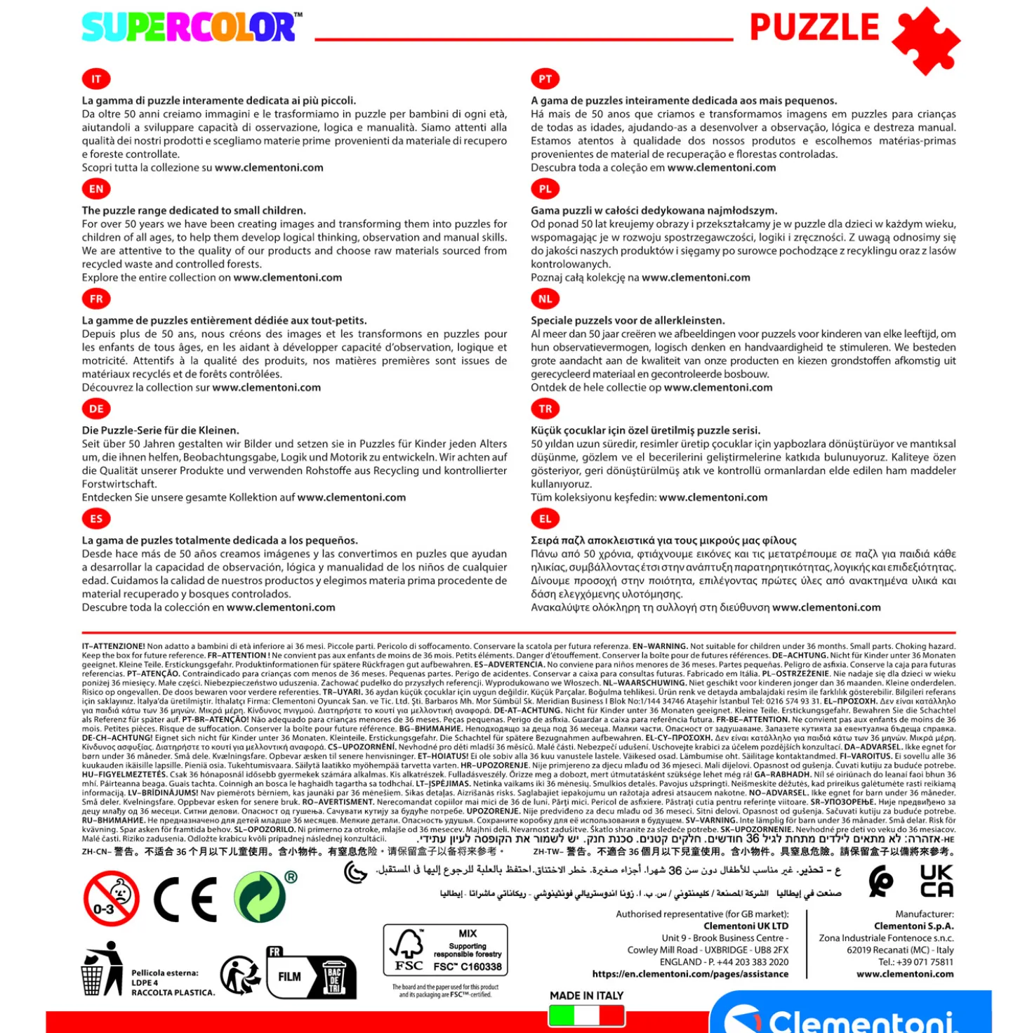 Clementoni paw patrol puzzel 2 x 20 stukjes
