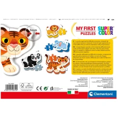 Clementoni Puzzel my first 2, 3, 4, 5 stukjes Wilde dieren