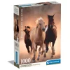 Clementoni Puzzel 1000 stuks rennende paarden compact