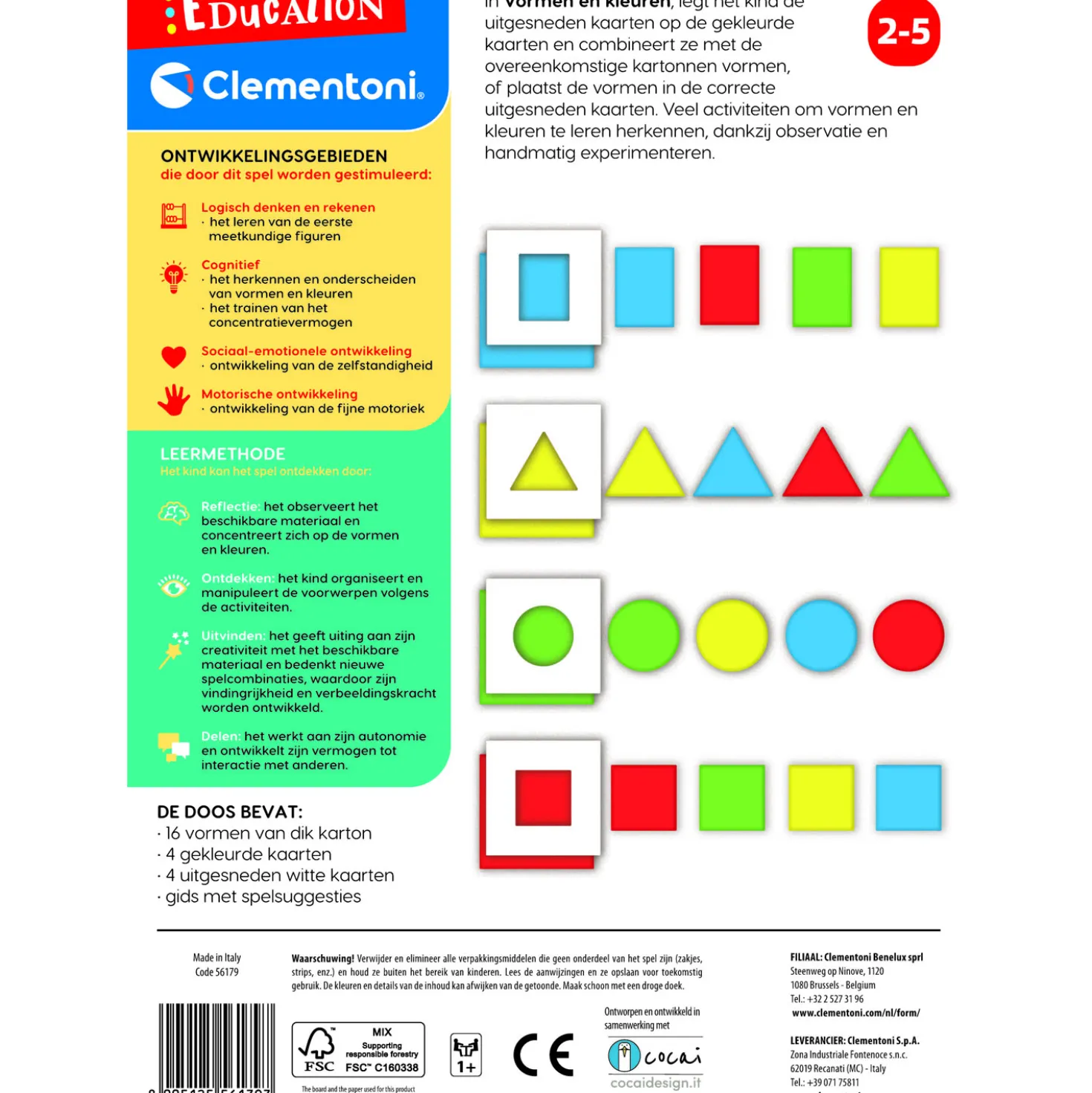 Clementoni spel vormen en kleuren (NL)