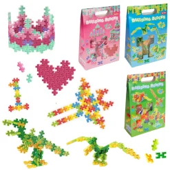 Constructieset ClickIt 200 bouwstenen 3 assorti