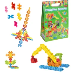 Constructieset ClickIt 200 bouwstenen 3 assorti