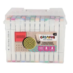 Creafun Dual markers 120 stuks in luxe opbergdoos