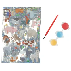 Creafun schilderen op canvas met stickers 6-delig