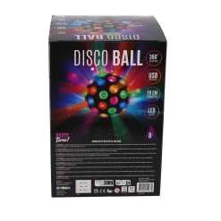 Disco bal LED 20 cm party time
