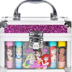 Disney princess make-up koffertje met 4 lipbalsem