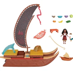 Disney princess small doll vaiana transforming boat
