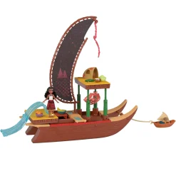 Disney princess small doll vaiana transforming boat