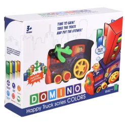 Domino trein b/o met 80 domino stenen
