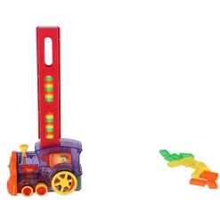 Domino trein b/o met 80 domino stenen