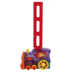 Domino trein b/o met 80 domino stenen
