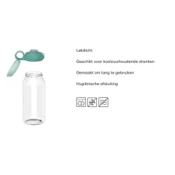 Drinkfles Flipdop Campus 600 ML Cool Mint