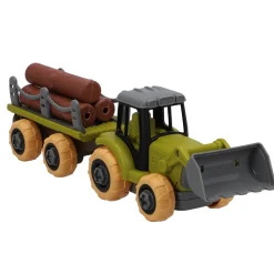 Farm tractor met aanhanger