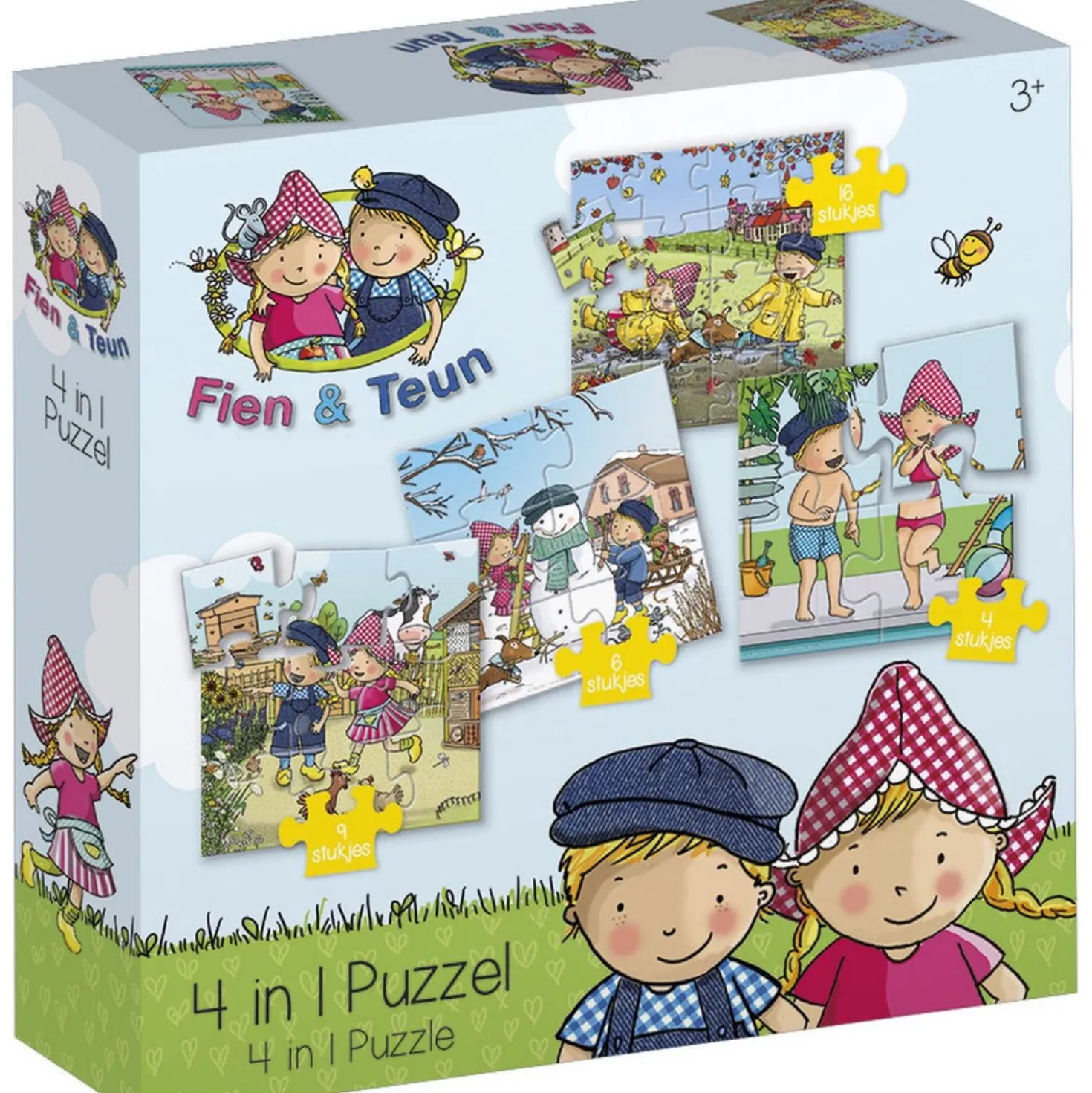 Fien & Teun 4-in-1 Puzzel