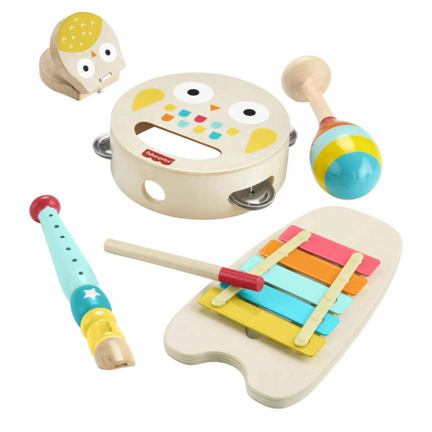 Fisher Price Hout Musical Gift Set