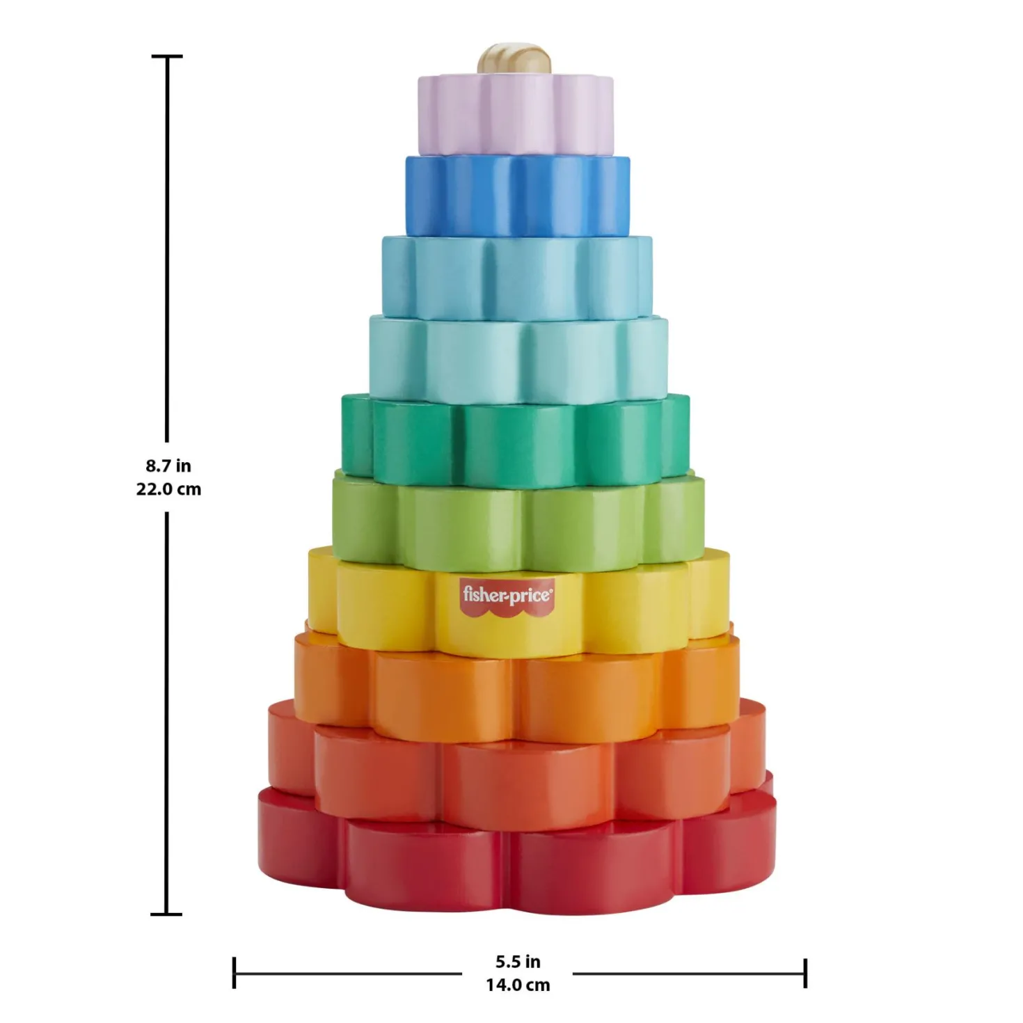 Fisher Price Hout Ring Stacker