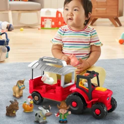Fisher Price lp boederij traktor gift set