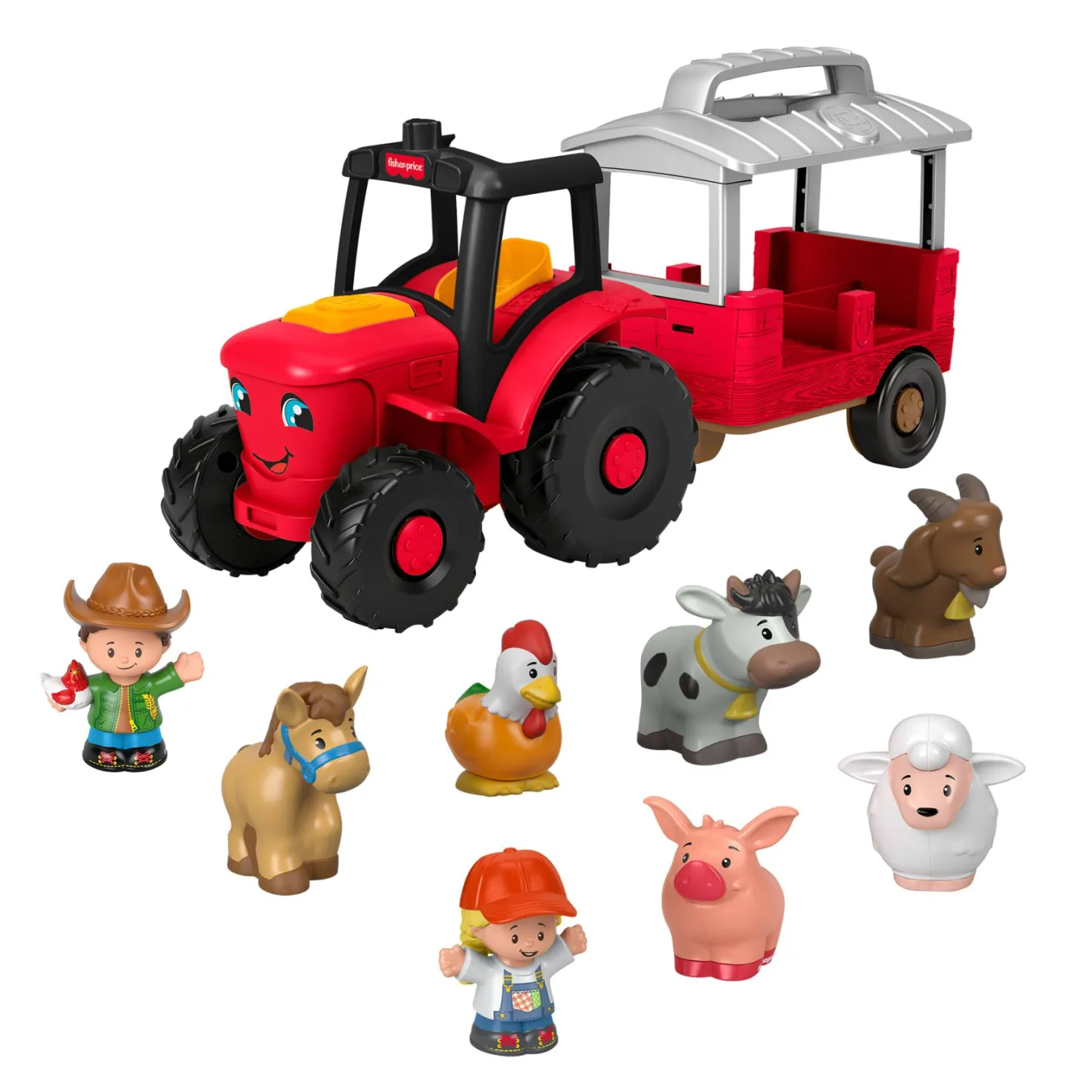 Fisher Price lp boederij traktor gift set