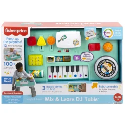 Fisher Price luisteren en leren mix en leer dj tafel