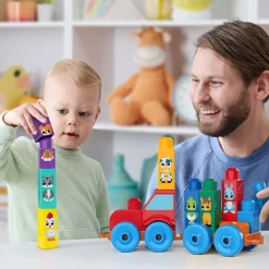 Fisher Price mb build & match dieren tractor