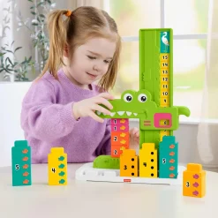 Fisher Price stapel krokodil