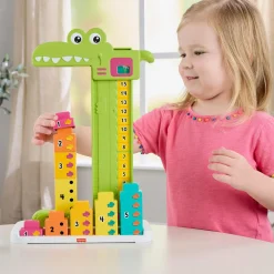 Fisher Price stapel krokodil