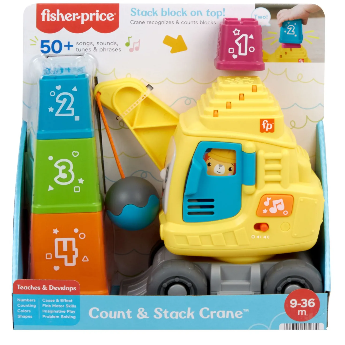 Fisher price tel- en stapelkraan