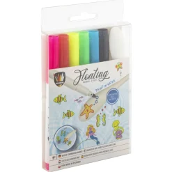 Floating Markers Stiften 6 Stuks + Accesoires