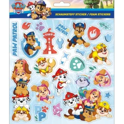 Foam stickers met glittereffect Paw Patrol