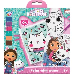 Gabby's Dollhouse schilderen met water