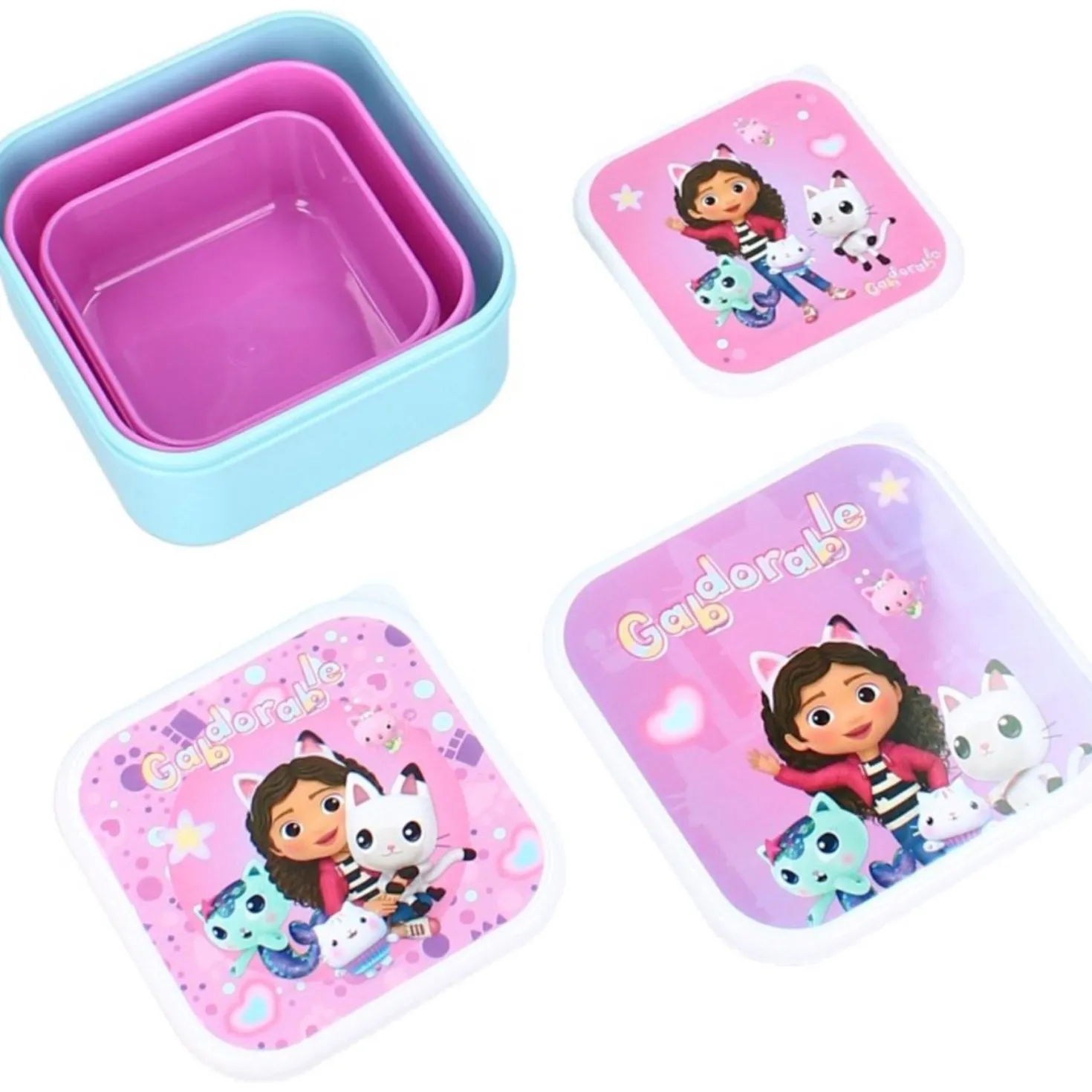 Gabby's Dollhouse Snackbox 3 In 1 Fresh Bites