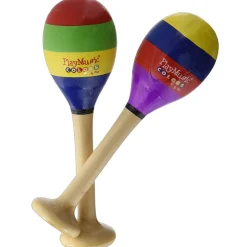 Geschilderde Houten Maracas, 20 cm