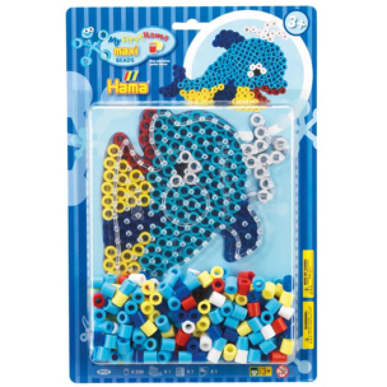 Hama Maxi Strijkkralen Blister Pack Dolfijn 250 Stuks