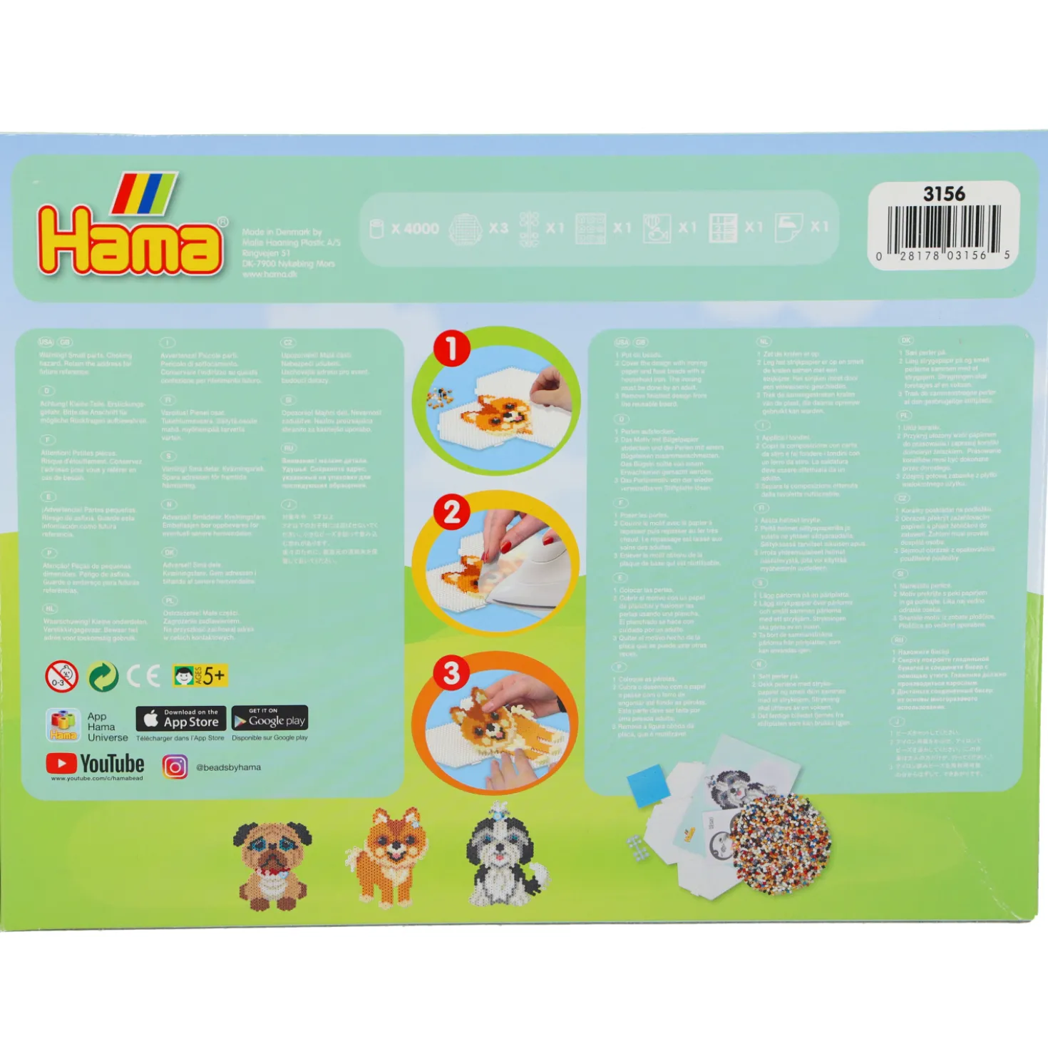 Hama Strijkkralen Complete Set Dogs Delight 4000 Stuks