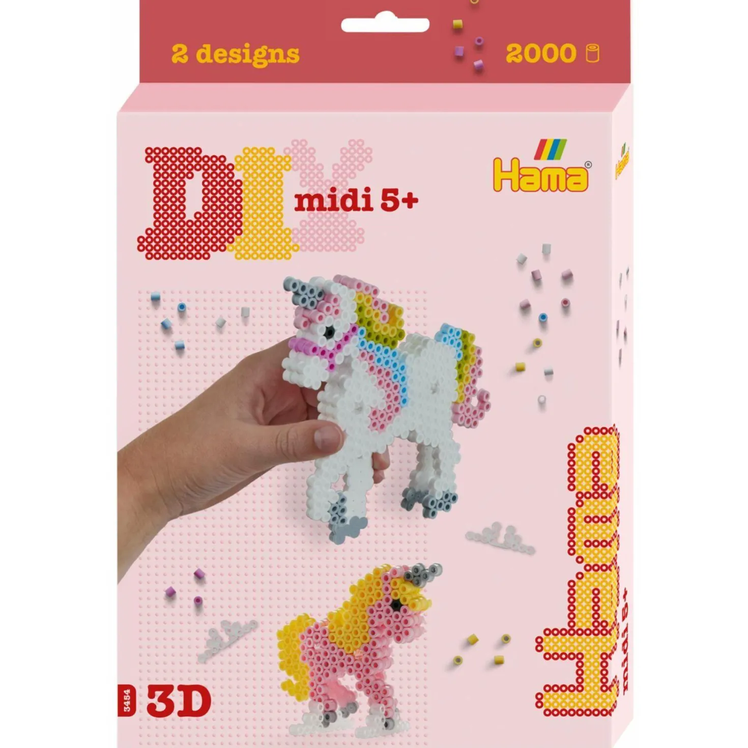 Hama strijkkralen 3D Eenhoorn set 2000 delig