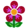 Hama Strijkkralen Grondplaat Bloem Wit