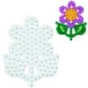 Hama Strijkkralen Grondplaat Bloem Wit
