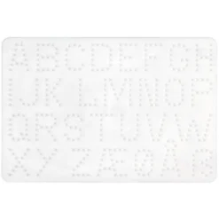 Hama Strijkkralen Grondplaat Letters Wit