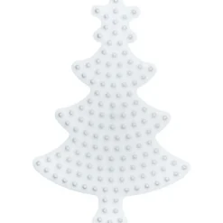 Hama Strijkkralen Grondplaat Kerstboom Wit